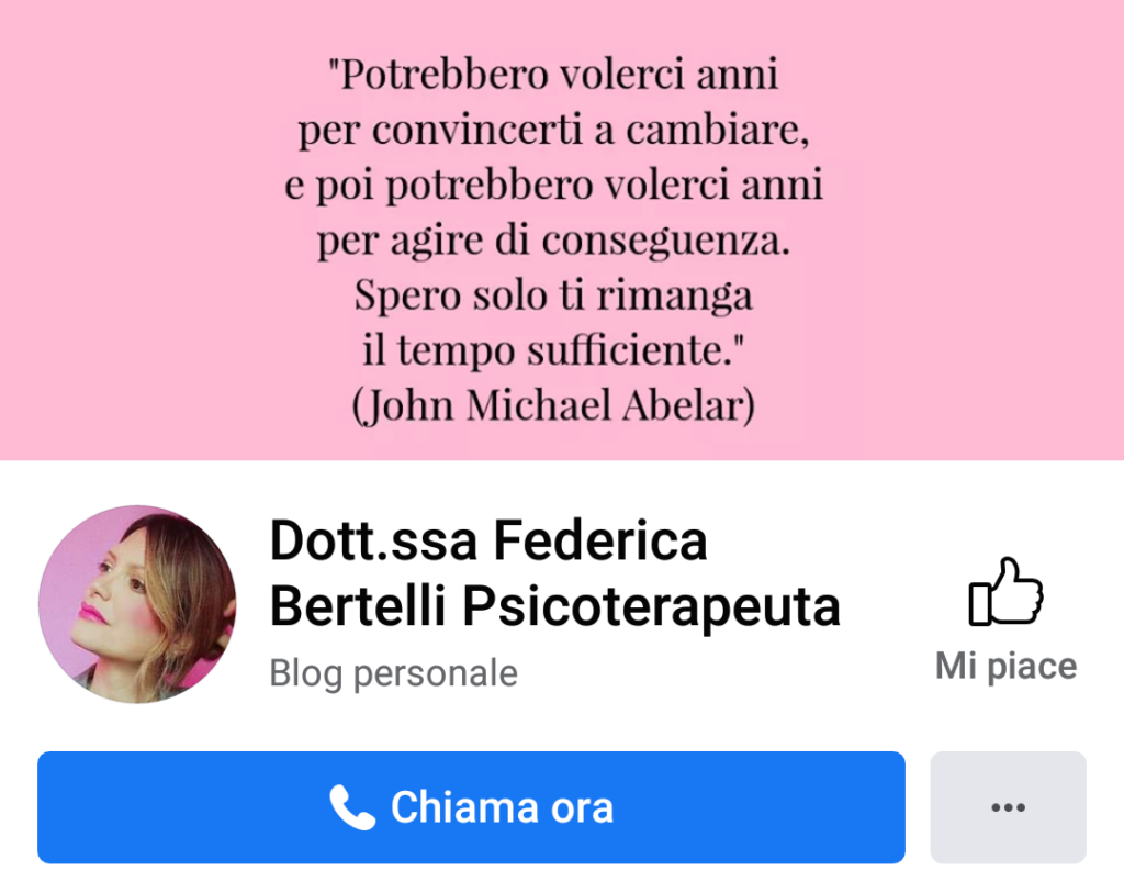smettere di pensare Federica Bertelli